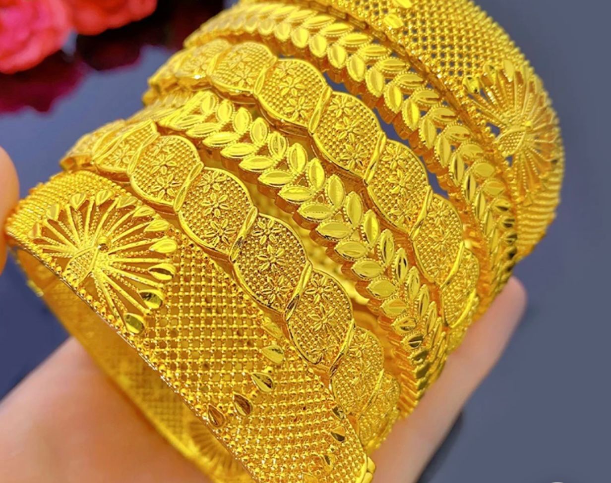 24k Gold Plated Bangles