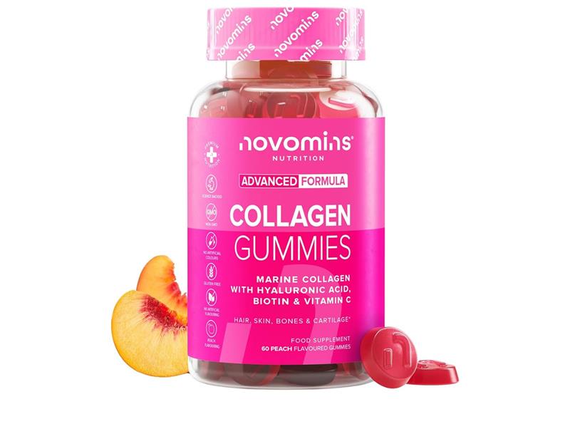 Marine Collagen Gummies with Hyaluronic Acid, Vitamin C & Biotin