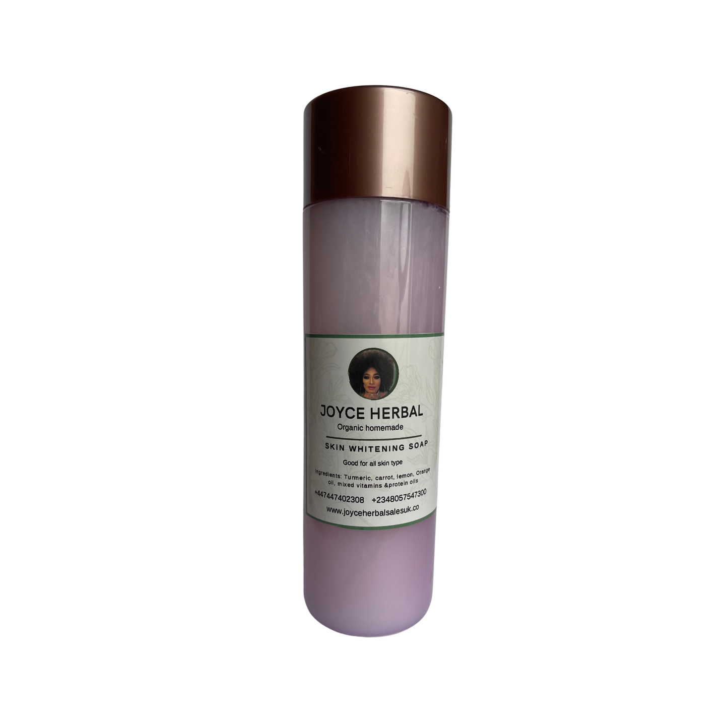 Skin whitening soap: 250ml